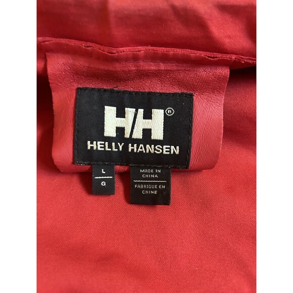 Helly Hansen Interface Polyurethane Jacket Rain Coat Red Size L Waterproof - Picture 9 of 11